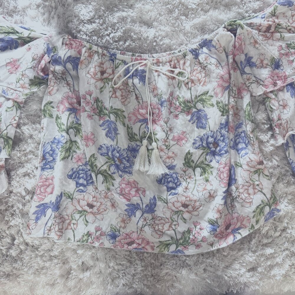 Vintage Havana Floral Off the Shoulder Top